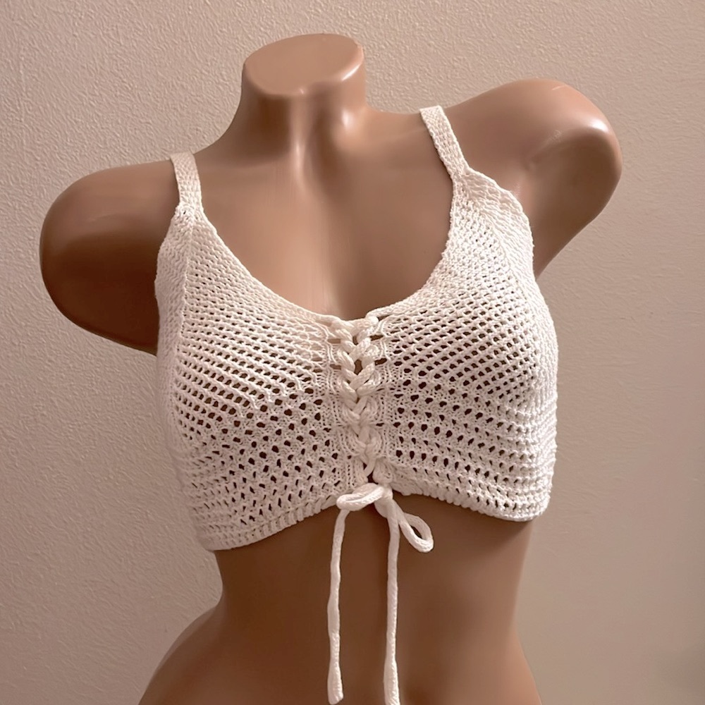 Forever 21 Crochet Bralette Crop Top - Picture 1 of 6